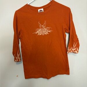 Harley-Davidson Women’s Orange Long Sleeve Shirt